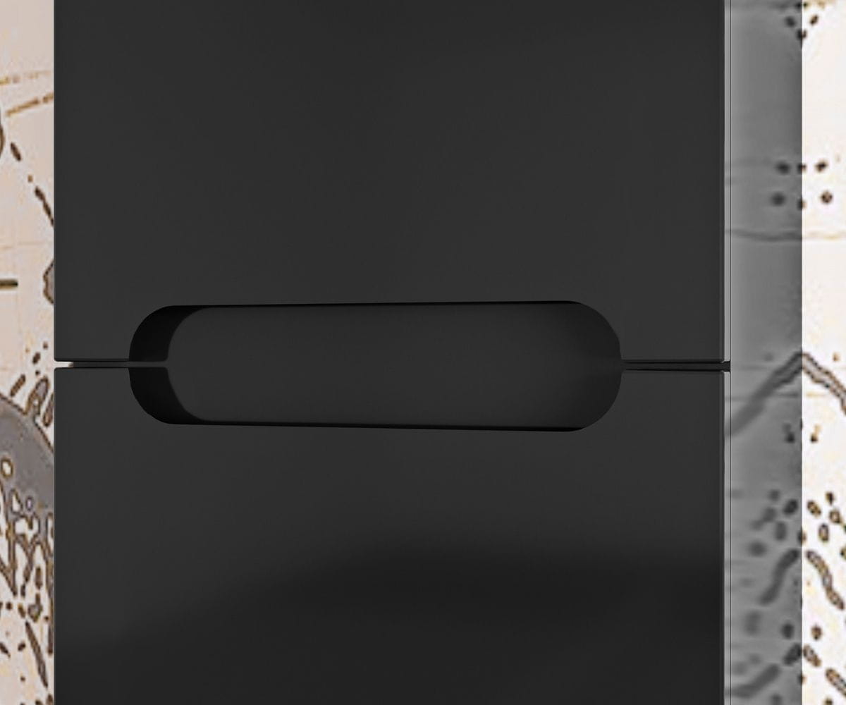 Detail vysoké skříně COLOR SVD2 35 s otevíráním za přesah