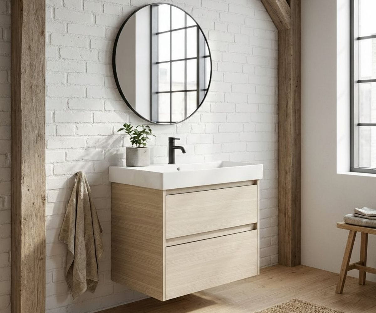 Umyvadlová skříňka BONO SZZ2 80 s umyvadlem Glance