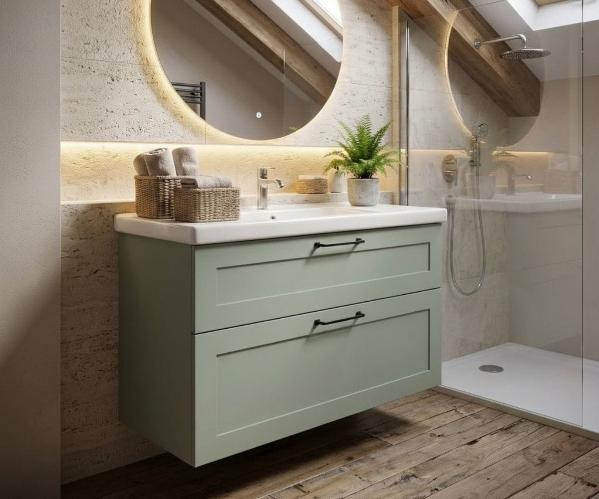 Umyvadlová skříňka PORTO SZZ2 100 s umyvadlem harmonia