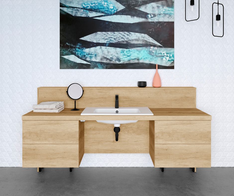 Polohovací umyvadlová skříňka Lifterio