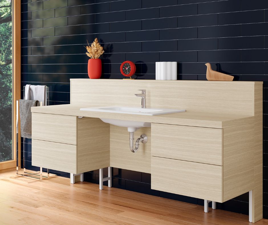 Polohovací umyvadlová skříňka Lifterio