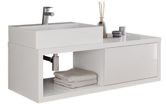 Umyvadlová skříňka STORM s umyvadlem Kube