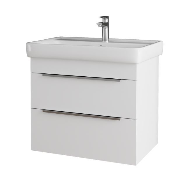 Umyvadlová skříňka PROJECT BENEFIT v odstínu Bílá lesk