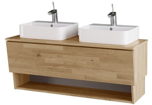 Umyvadlová skříňka INVENCE SZZO 125 s umyvadly Joy