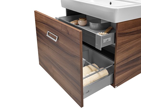 Koupelnová skříňka Q Mono s organizérem