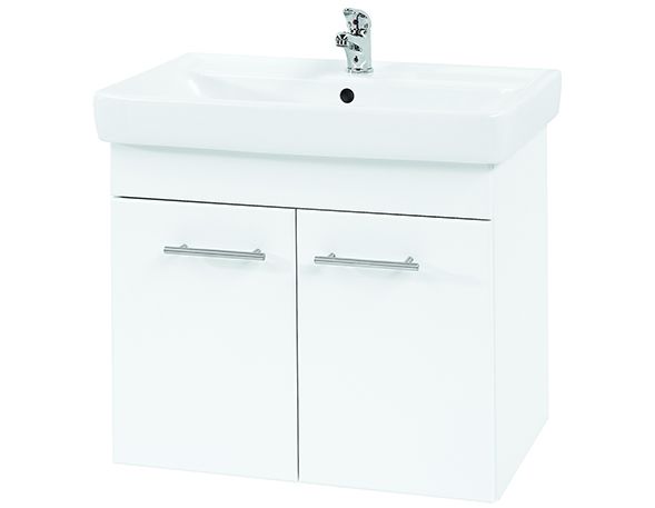 Koupelnová skříňka Q - dveřové provedení nabízí dostatek úložného prostoru