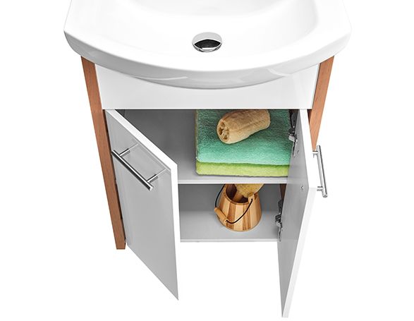 Koupelnová skříňka s umvydlem z kolekce Hit - dekor olše