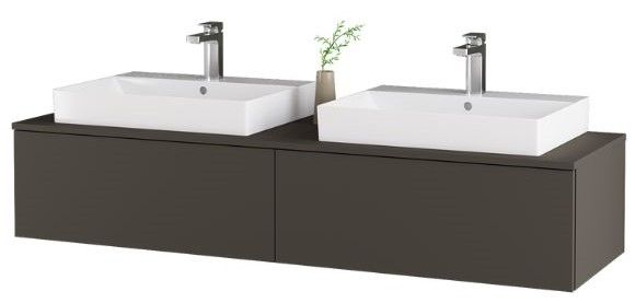 Umyvadlová skříňka MODULE SZZ12 se dvěma umyvadly Glance