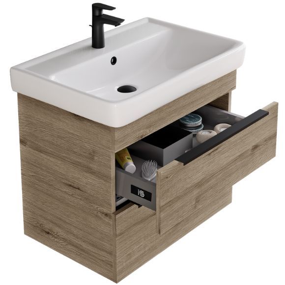 Umyvadlová skříňka PROJECT BENEFIT s otevřenou horní zásuvkou