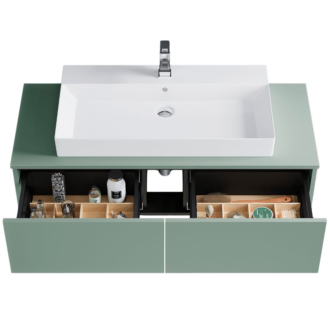 Umyvadlová skříňka MODULE SZZ2 v odstínu Bílá lesk a s umyvadlem Glance