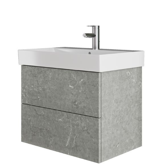 Umyvadlová skříňka VARIANTE SZZ2 v dekoru Galaxy - umyvadlo Glance