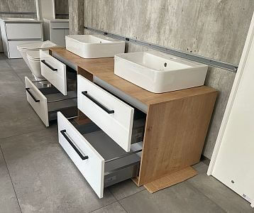 Výprodej 424 - umyvadlová skříňka IDEA SZZ4O 150 D09/N01 + um. Joy 3 (2X)