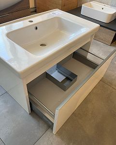 Výprodej 506 - umyvadlová skříňka BONO SZZ 80 (N01/N01) + um. Harmonia 80