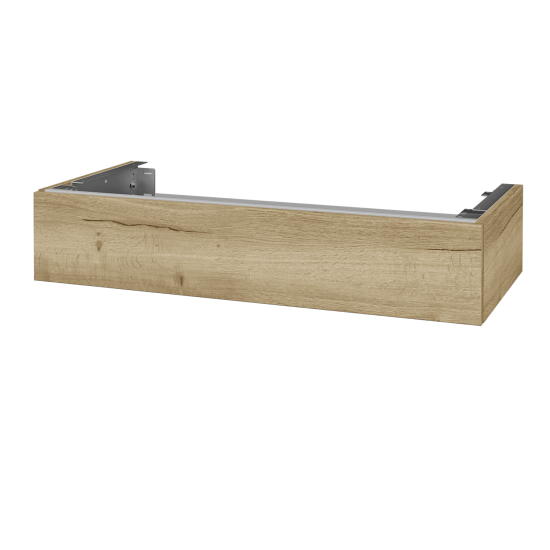 Doplňková skříňka pod desku DSD SZZ 100 (výška 20 cm)  - D01 Beton - L03 Antracit vysoký lesk - Ne