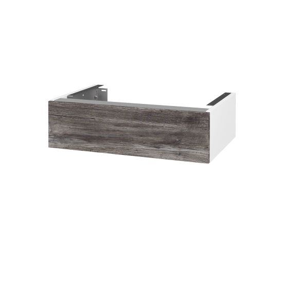 Doplňková skříňka pod desku DSD SZZ 70 (výška 20 cm)  - N01 Bílá lesk - D01 Beton - Ne