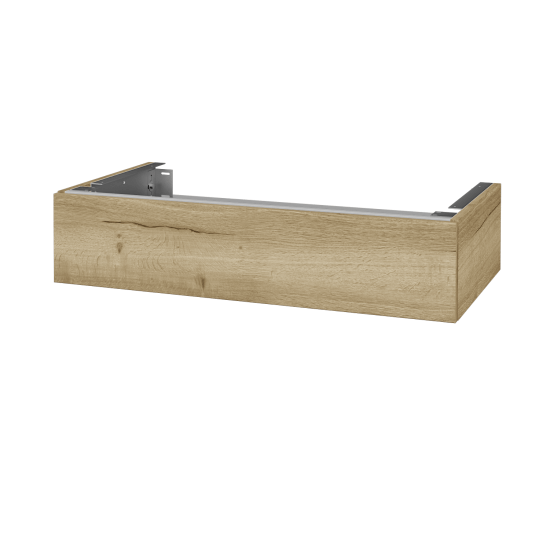 Doplňková skříňka pod desku DSD SZZ 90 (výška 20 cm)  - D01 Beton - M01 Bílá mat - Ne