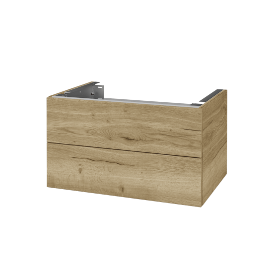 Doplňková skříňka pod desku DSD SZZ2 70 (výška 40 cm)  - N01 Bílá lesk - N07 Stone - Ne