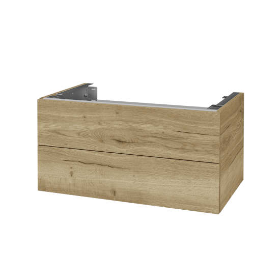 Doplňková skříňka pod desku DSD SZZ2 80 (výška 40 cm)  - D01 Beton - D03 Cafe - Ne