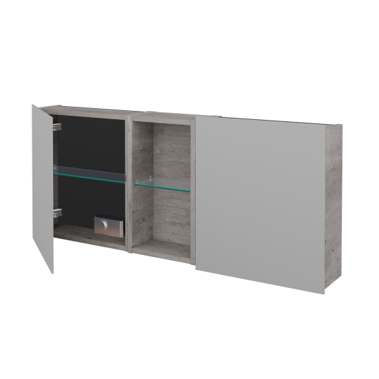 Dvoudveřová galerka AVANTI GA2EO 120  - N01 Bílá lesk