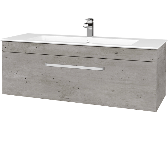 Koupelnová skříňka ASTON SZZ 120  - D01 Beton - Úchytka T01 - N03 Graphite