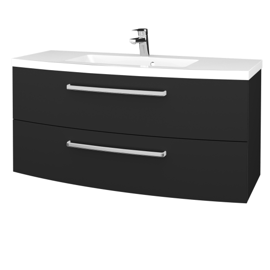 Koupelnová skříňka BRIO SZZ2 120  - L03 Antracit vysoký lesk - M17 Černá mat