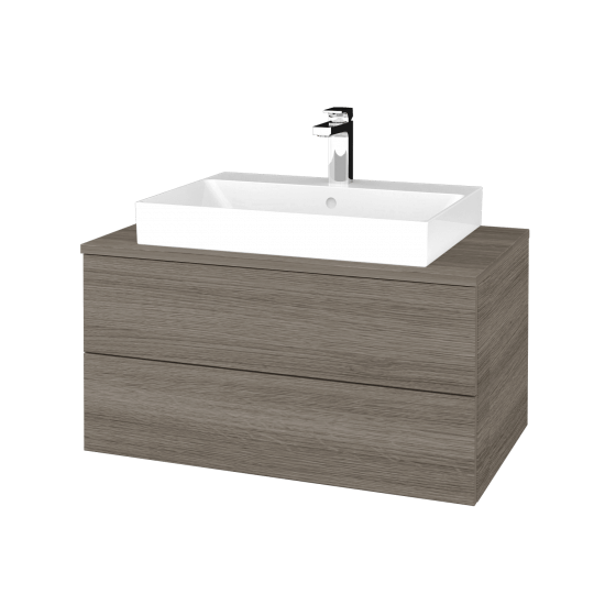 Koupelnová skříňka MODULE SZZ2 80 umyvadlo Glance - D03 Cafe - M05 Béžová mat - Ne