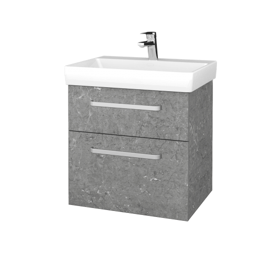 Koupelnová skříňka PROJECT SZZ2 60  - D01 Beton - Úchytka T01 - M05 Béžová mat