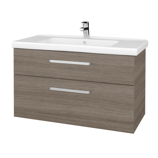 Koupelnová skříňka Q MAX SZZ2 100  - D03 Cafe - Úchytka T01 - D08 Wenge