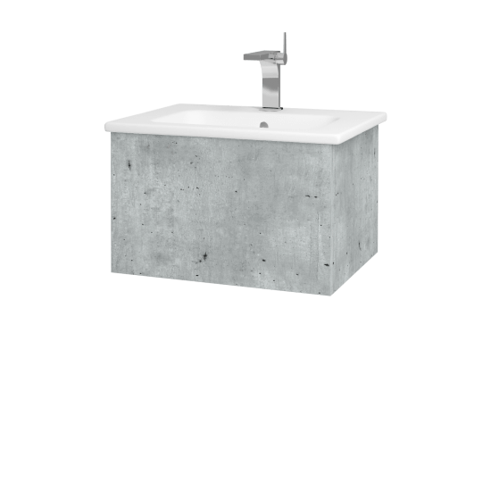 Koupelnová skříňka VARIANTE SZZ 60 (umyvadlo Euphoria)  - D01 Beton - M05 Béžová mat