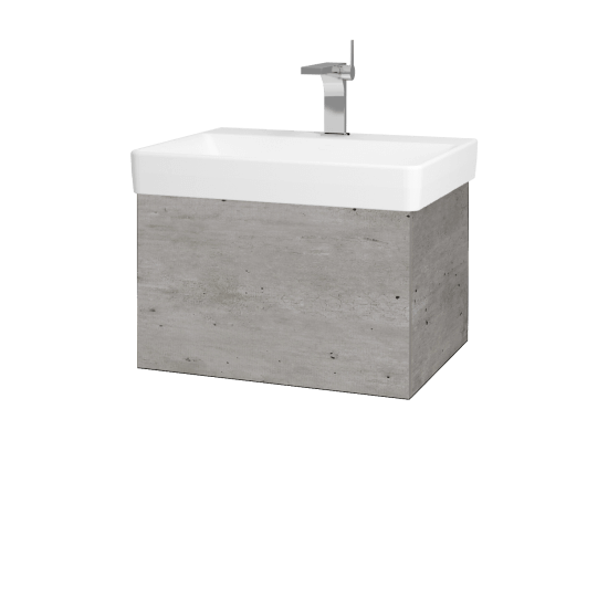 Koupelnová skříňka VARIANTE SZZ 60 pro umyvadlo Laufen Pro S - D01 Beton - L03 Antracit vysoký lesk