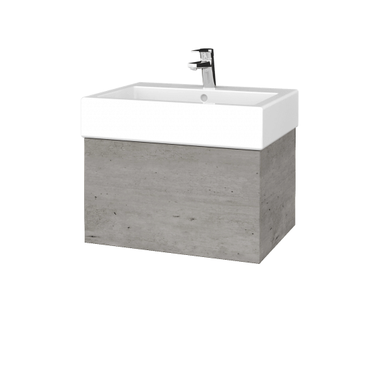 Koupelnová skříňka VARIANTE SZZ 60 pro umyvadlo Duravit Vero - D01 Beton - M01 Bílá mat