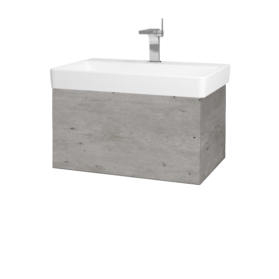 Koupelnová skříňka VARIANTE SZZ 70 pro umyvadlo Laufen Pro S - D01 Beton - L03 Antracit vysoký lesk