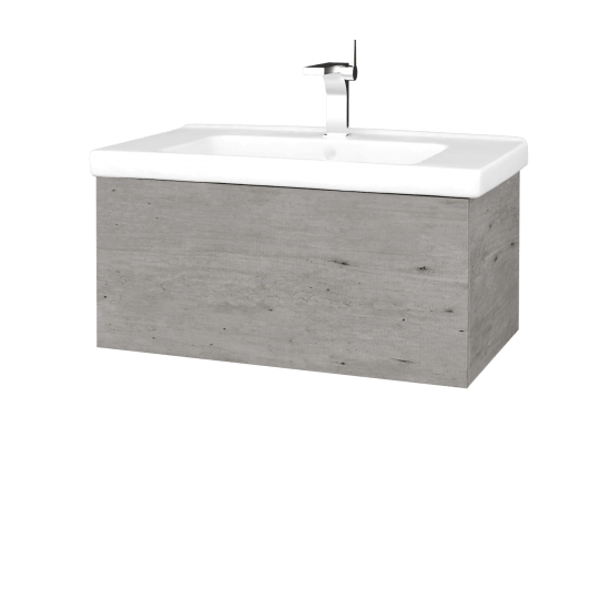 Koupelnová skříňka VARIANTE SZZ 80 (umyvadlo Harmonia)  - D01 Beton - IND Individual