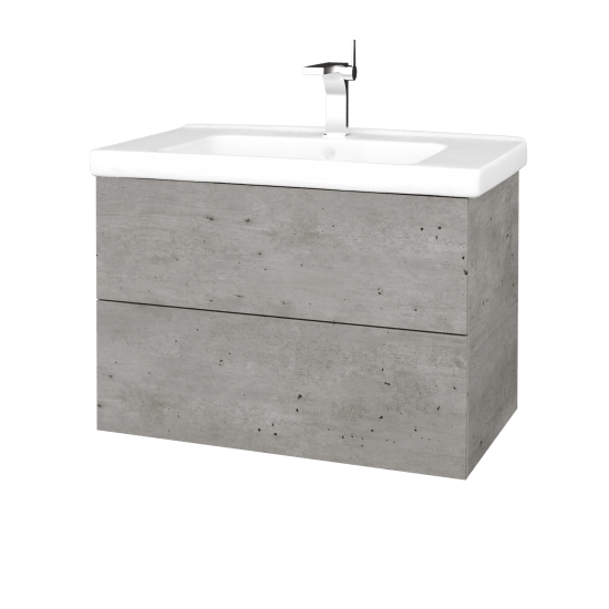 Koupelnová skříňka VARIANTE SZZ2 80 (umyvadlo Harmonia)  - D01 Beton - IND Individual