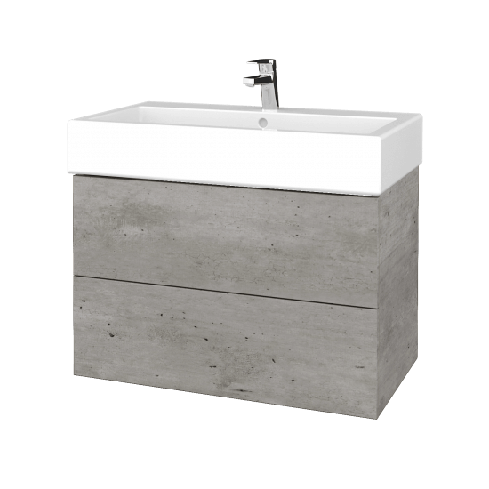 Koupelnová skříňka VARIANTE SZZ2 80 pro umyvadlo Duravit Vero - D01 Beton - M05 Béžová mat