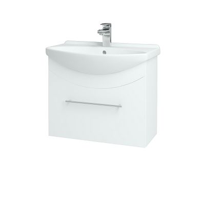 Koupelnová skříňka WIND 65 S  - L01 Bílá vysoký lesk - Úchytka T02