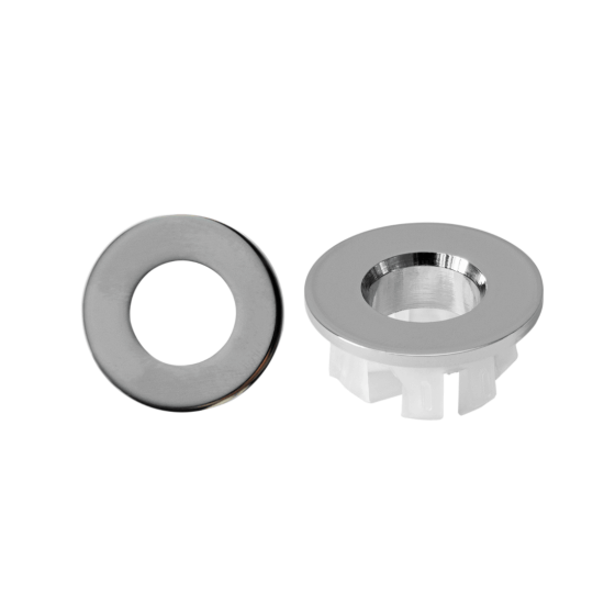 Krytka přepadu chrom – průměr otvoru 13 mm 