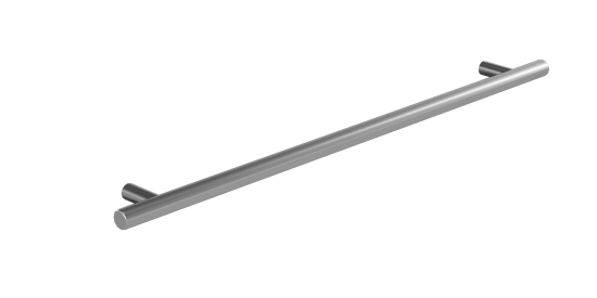 Nábytková úchytka T02 - broušený nikl, 320 mm  - 
