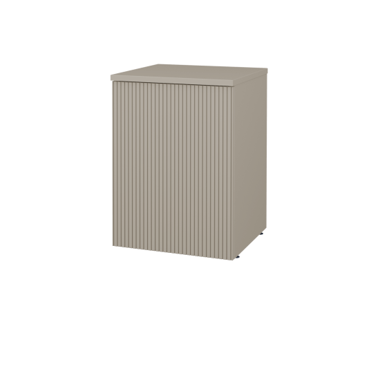 Nízká koupelnová skříňka FLOOR SND 40  - L01 Bílá vysoký lesk - L01 Bílá vysoký lesk - Levé - Ne