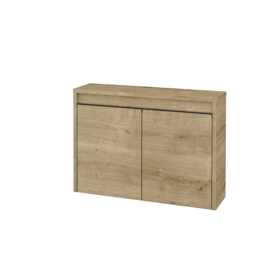 Nízká koupelnová skříňka VISIT SND2 70  - D09 Arlington - Úchytka T33 - černá mat - D05 Oregon - Ne