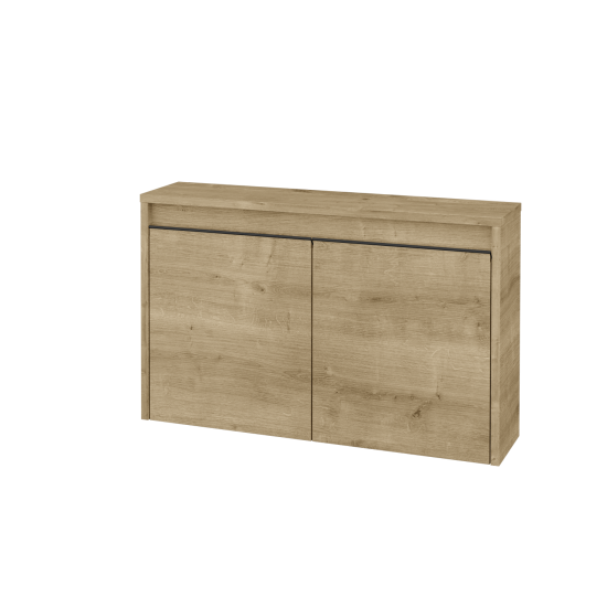 Nízká koupelnová skříňka VISIT SND2 80  - D09 Arlington - Úchytka T33 - černá mat - D09 Arlington - Ne