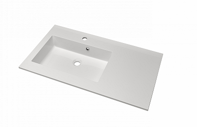 PLANE 90 umyvadlo z litého mramoru - BÍLÉ 