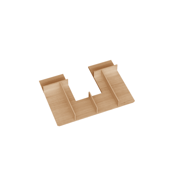 Pořadač horní zásuvky Q 55 - hranatý výřez 