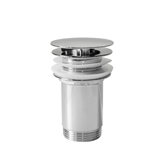 Průtoková výpusť  5/4" pro umyvadla bez přepadu - chrom 