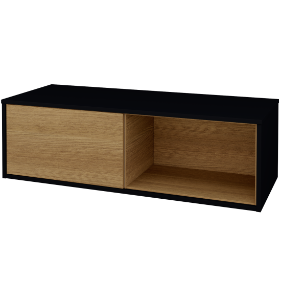 Skříňka pod umyvadlo ARTEO SZZOP 120  - M17 Černá mat - D29 Honey - Ano - Ne