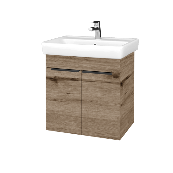 Skříňka pod umyvadlo BENEFIT SZD2 60 (umyvadlo Q)  - D23 Herkules - Úchytka T07 - D23 Herkules