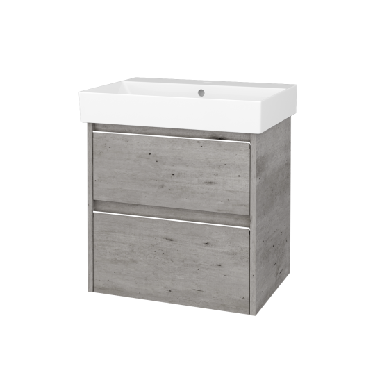 Skříňka pod umyvadlo BONO SZZ2 60 (umyvadlo Glance)  - D15 Nebraska - D15 Nebraska