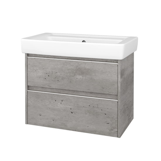 Skříňka pod umyvadlo BONO SZZ2 80 (umyvadlo Q)  - D15 Nebraska - D17 Colorado