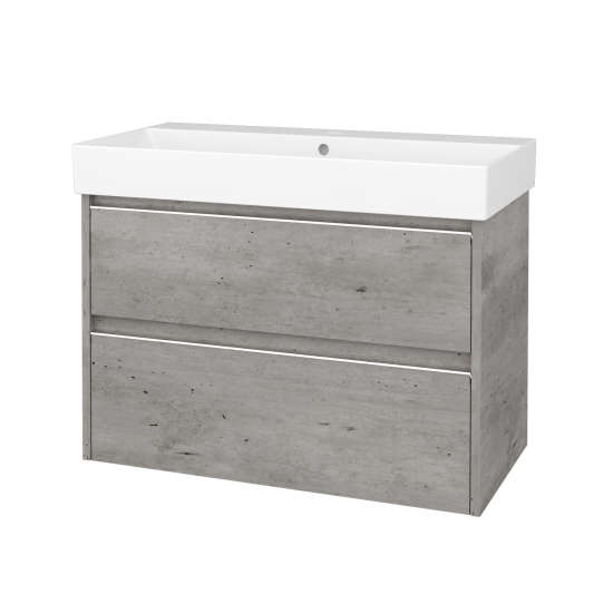 Skříňka pod umyvadlo BONO SZZ2 85 (umyvadlo Glance)  - D15 Nebraska - D15 Nebraska