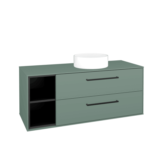 Skříňka pod umyvadlo KVADRO SZZ2O2L 120  - M18 Mint mat - Úchytka T06 - M18 Mint mat - Ne